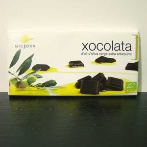 Xocolata amb oli d'oliva extra arbequina 100gr MigJorn
