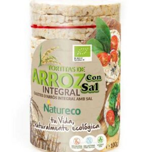 Galetes d'arròs integral amb sal 100 gr NATURECO