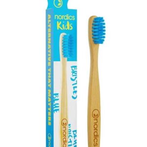 Raspall de dents per nens de bambú blau NORDICS