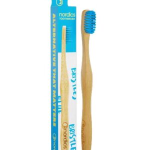 Raspall de dents de bambú blau NORDICS