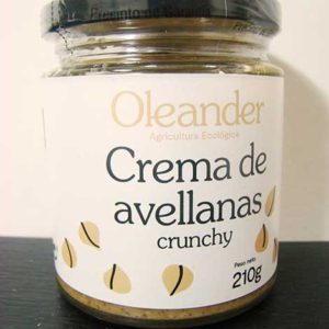 Crema d'avellana torrada "crunchy" 210gr OLEANDER