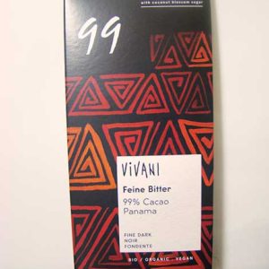 Xocolata negra 99% cacau "FEINE BITTER" 100gr VIVANI