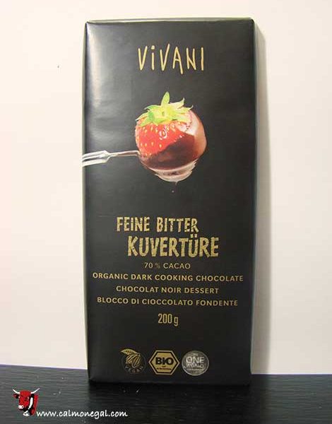 Xocolata negra de cobertura 200gr VIVANI1