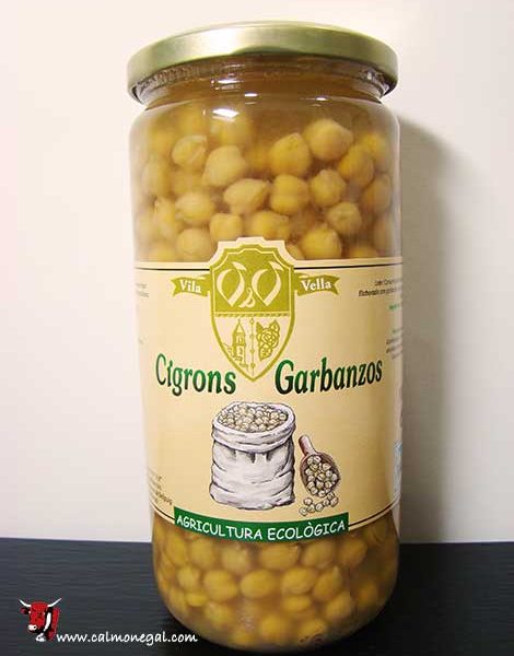 Cigrons cuits 720gr VILA VELLA (Cal Valls)