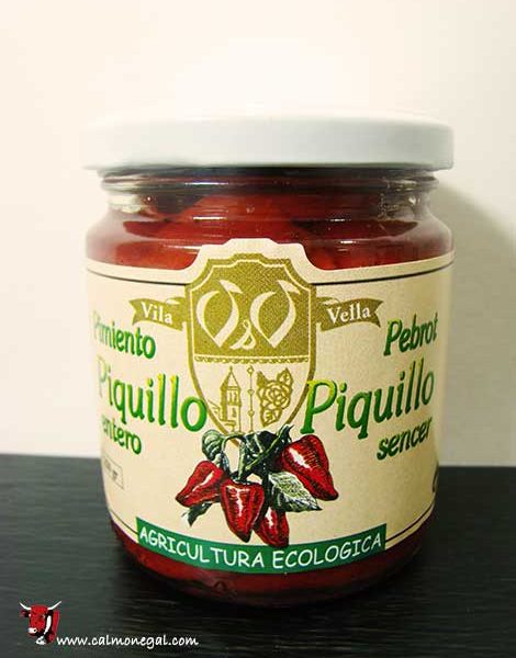 Pebrot del piquillo sencer extra 215gr VILA VELLA (CAL VALLS)