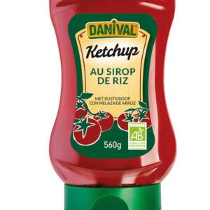 Quetxup amb melassa d'arròs 560gr DANIVAL