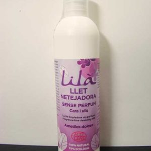 Llet netejadora cara i ulls sense perfum 250ml LILÀ