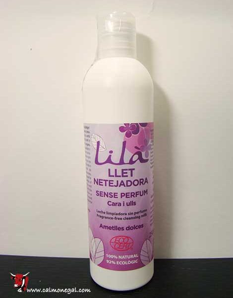 Llet netejadora cara i ulls sense perfum 250ml LILÀ