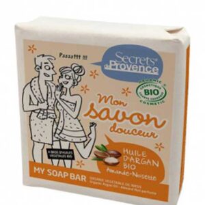 Sabó en pastilla oli d'argan, ametlla i avellana 100gr SECRETS DE PROVENCE