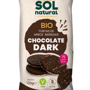Galetes d'arròs amb xocolata negra 100gr SOL NATURAL