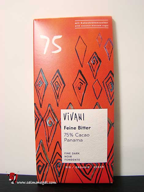 Xocolata negra 75% cacau 80gr VIVANI