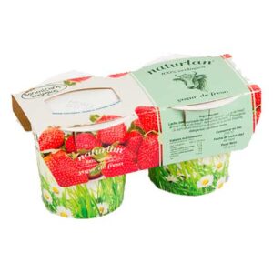 Iogurt de vaca amb maduixa 2x125gr NATURLAN