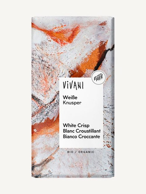 Xocolata blanca amb arròs inflat 100gr VIVANI