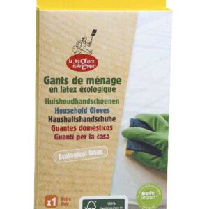 Guants domèstics de làtex ecològic talla S 1 parell LA DROGERIE ÉCOLOGIQUE