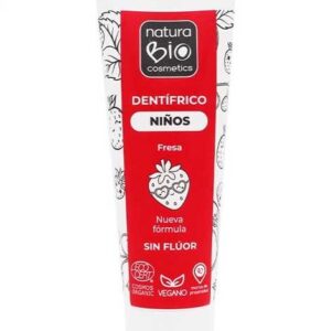Pasta de dents sense fluor per nens de maduixa 50 ml NATURA BIO COSMETICS