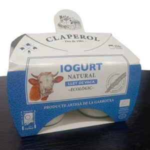 Iogurt de vaca natural 2x128gr CLAPEROL