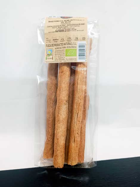 Bastonets semi-integrals de blat 100 gr TASCÓ Bastonets semi-integrals de blat 100 gr TASCÓ