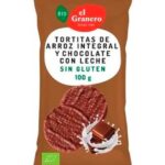 Galetes d'arròs amb xocolata amb llet 90gr EL GRANERO