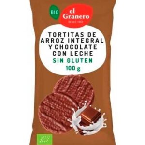 Galetes d'arròs amb xocolata amb llet 90gr EL GRANERO