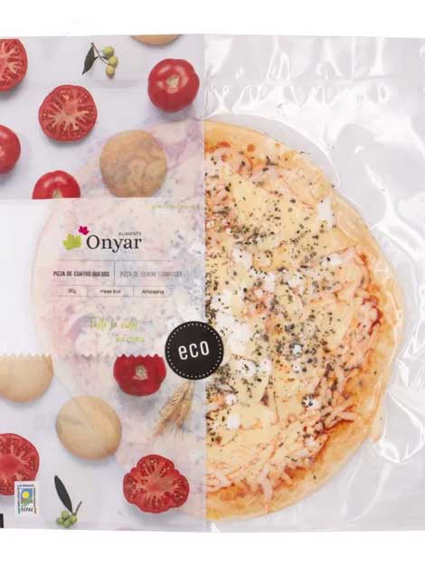 Pizza quatre formatges 380 gr ONYAR Pizza quatre formatges 380 gr ONYAR