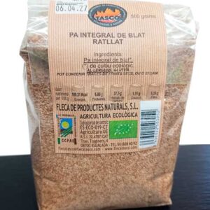 Pa integral de blat ratllat 500gr TASCO