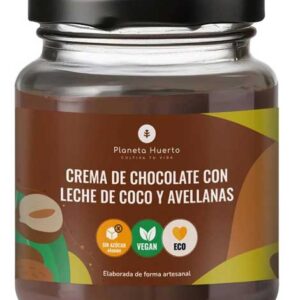 Crema de xocolata amb llet de coco i avellanes 230gr PLANETA HUERTO