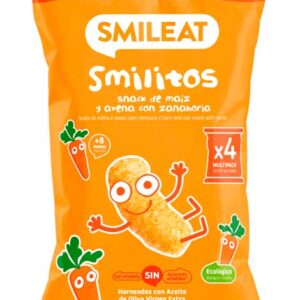 Snacks de blat de moro i civada amb pastanaga 48 gr SMILITOS