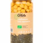 Cigrons cuits amb espinacs 720gr CARLOTA