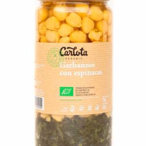Cigrons cuits amb espinacs 720gr CARLOTA